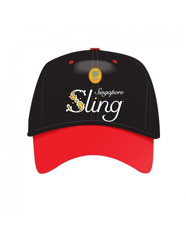 Black and Red Cap Sling Logo