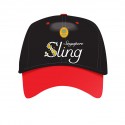 Black & Red Cap Sling Logo
